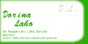 dorina laho business card